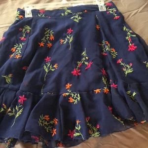 Blue flower skirt